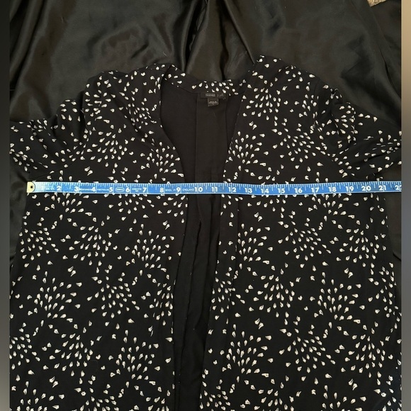 J Jill Wherever Collection‎ Black With White Cardigan Size Medium - Picture 5 of 9